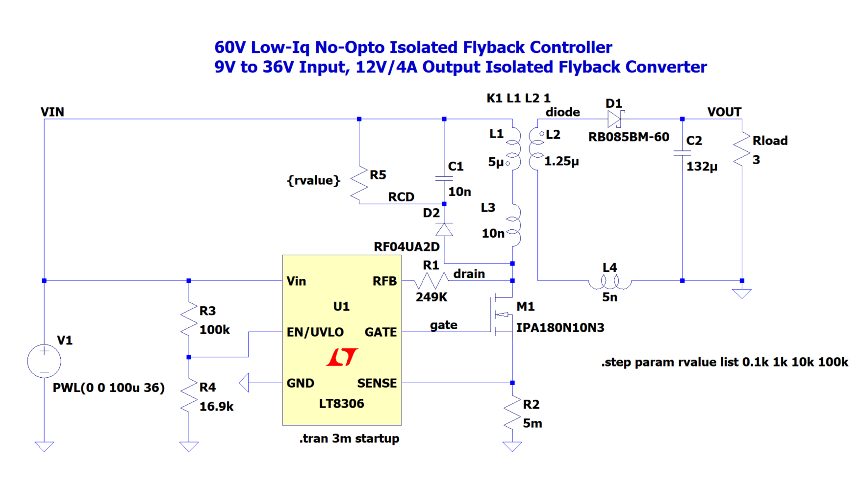 LT8306 demo RCD